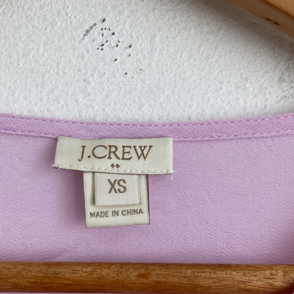J‎ Crew Light Purple Blouse XS - Picture 5 of 7